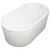 Prezzo Oval Freestanding Bath 1700mm Premium Sanitary Grade Acrylic High Gloss White [158827]