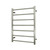 Round Heated Towel Rail 600 x 800mm Brushed Nickel Left [295139]