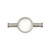 Round Vertical Towel Rail Ring Hook Brushed Nickel [295120]
