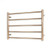 Round Heated Towel Rail 750 x 550mm Champagne Left [295149]