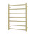 Round Heated Towel Rail 600 x 800mm Light Gold Left [295150]