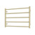 Round Heated Towel Rail 750 x 550mm Light Gold [295131]