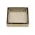 Square Tile Insert Shower Grate 100mm + 38mm Outlet Brushed Nickel [295542]
