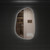 Tarcoola Asymmetric LED Mirror 553*903*36mm Matte Black [295601]