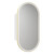 Beau Monde Oblong LED Shaving Cabinet 450*900*150mm Matte White with Brushed Gold Frame [295616]