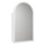 Canterbury Arch LED Shaving Cabinet 500*900*150mm Matte White with Brushed Nickel Frame [295626]