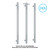 Straight/Round 240Volt Vertical Bar 900x142x100mm 20Watts with Optional Hook [293425]