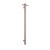 Straight/Round 240Volt Brushed Vertical Bar 900x142x100mm 20Watts with Optional Hook [293407]