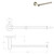 Bloom Hand Towel Rail Brushed Gunmetal [294947]