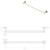 Soul Single Towel Rail 600mm Brushed Copper [294882]