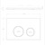 Toilet Flush Buttons Brushed Copper [294857]