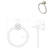 Eternal Hand Towel Ring Brushed Nickel [294977]