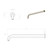 Soul Shower Arm 450mm Brushed Brass [295759]