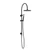 Soul Goosneck Twin Shower Set Matte Black [295780]
