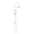 Soul Goosneck Twin Shower Set Matte White [295779]