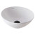 Venezia Bowl Countertop Basin 350x350 White with Black Pop-Up 3 Tap Holes [290568]