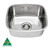Single Undermount Sink 350mm Stainless Steel [139364]