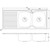 Double Bowl Sink 1135mm Right Hand Stainless Steel [139372]