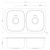 Double Bowl Undermount Sink Stainless Steel [139365]