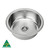 Round Single Bowl Sink 490mm Stainless Steel NTH [139366]