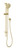 Ormond Rail Shower Brushed Gold [296038]