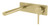 Vivid Slimline Oval SwitchMix Wall Basin / Bath Mixer Set 175mm Brushed Gold [296203]