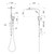 Oxley Twin Shower Matte Black [296434]