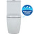 Empire Back-To-Wall Suite P Trap with Soft Close Seat 4.5/3L White [150960]
