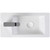 Linea Left Hand Wall-Hung Basin White 1 Tap Hole [151132]