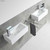 Linea Left Hand Wall-Hung Basin White 1 Tap Hole [151132]