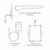Urbane II Sensor 180mm Wall Outlet Trim Kit Brushed Brass [294642]