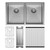 Hana Double Bowl Sink 27L/27L Stainless Steel - Includes Accessory Kit [271271]