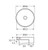 Reba Semi Recessed Round Basin Whote 0 Tap Holes [182691]