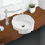 Reba Semi Recessed Round Basin Whote 0 Tap Holes [182691]