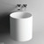 Livo Solid Surface Wall-Hung Basin Matte White [270032]