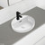 Reba Semi-Inset Basin With 1 Tap Hole Gloss White [270039]