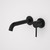 Liano II Wash Basin/Bath Mixer Round Cover Plates x2 175mm Matte Black Lead Free [296082]