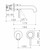 Liano II Wash Basin/Bath Mixer Round Cover Plates x2 175mm Matte Black Lead Free [296082]