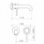 Round Cover Plates Liano II Wash Basin/Bath Trim Kit x2 175mm Brushed Nickel Lead Free [296132]