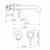 Liano II Wash Basin/Bath Mixer Round Cover Plates x2 210mm Matte Black Lead Free [296019]