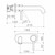 Liano II Wash Basin or Bath Mixer Round Cover Plate 210mm Matte Black Lead Free [295955]