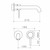 Round Cover Plates Liano II Wash Basin/Bath Trim Kit x2 210mm Brushed Brass Lead Free [296036]