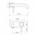 Liano II Wash Basin/Bath Trim Kit Round Cover Plate 210mm Matte Black Lead Free [295928]