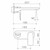 Urbane II Wash Basin/Bath Trim Kit Round Cover Plate 180mm Gunmetal Lead Free [296060]