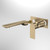 Urbane II Wash Basin/Bath Trim Kit Rectangle Cover Plate 180mm Brushed Brass Lead Free [296057]