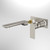 Urbane II Wash Basin/Bath Trim Kit Rectangle Cover Plate 180mm Brushed Nickel Lead Free [296059]