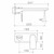 Urbane II Wash Basin/Bath Trim Kit Rectangle Cover Plate 220mm Brushed Nickel Lead Free [296083]