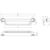 Care Grab Rail Straight with Towel Rail 600mm Polished Stainless Steel [291502]