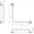 Care Grab Rail 90 Degree 450 x 450mm Polished Stainless Steel [291504]