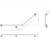 Care Grab Rail 40 Degree LH 870 x 700mm Brushed Stainless Steel [291505]